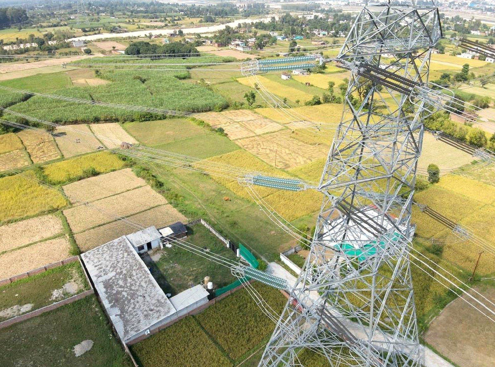 Illustrative view of a telecom and transmission tower. Not a named site.