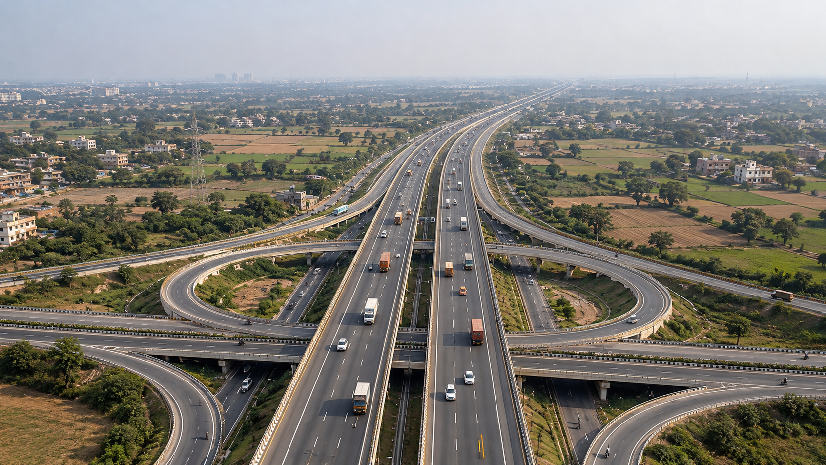 Illustrative photograph of a road corridor. Not a client site.